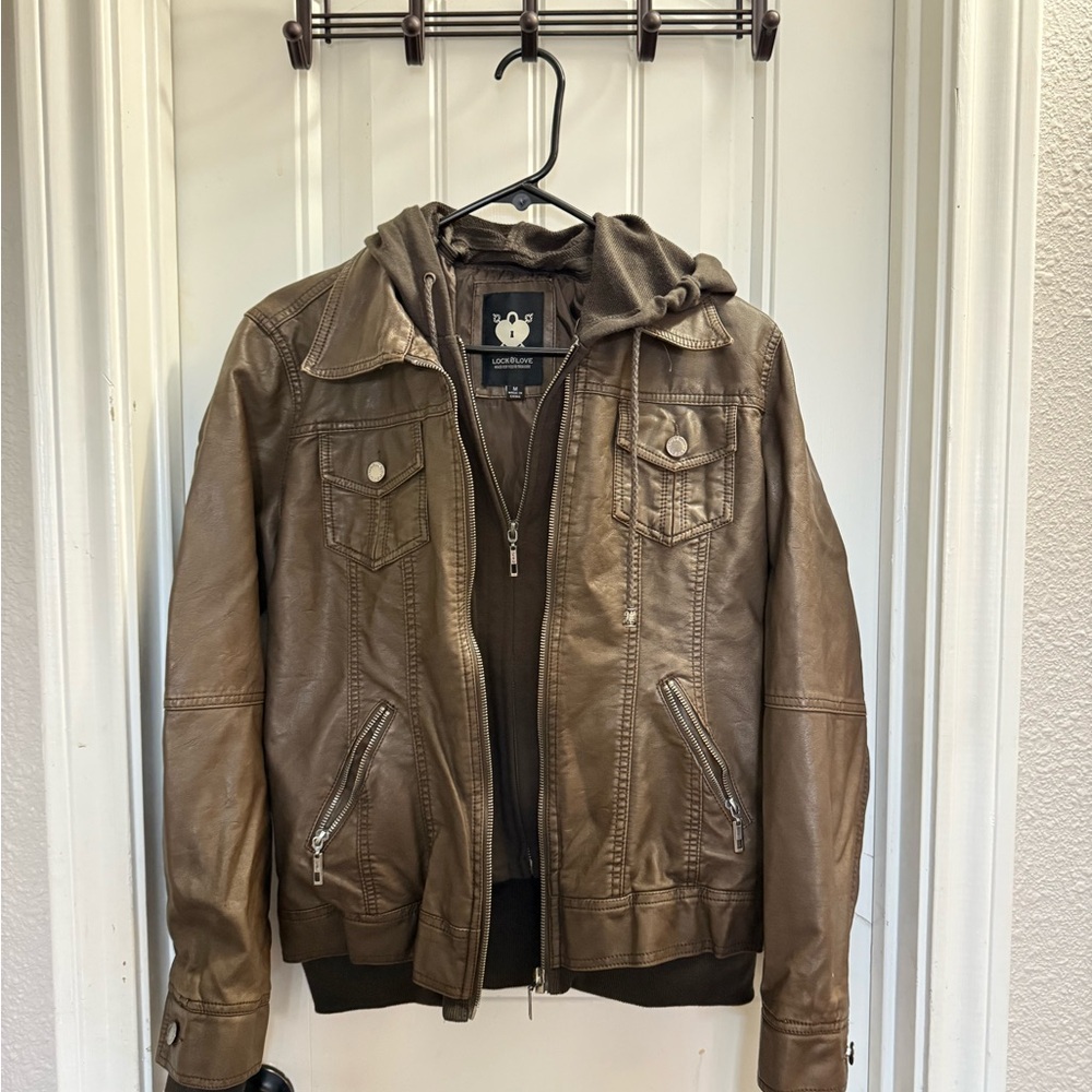 Women’s Brown Jacket with Hoodie